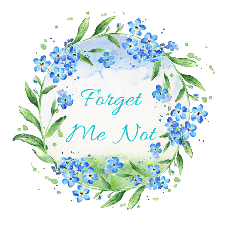 Forget Me Not Wreath