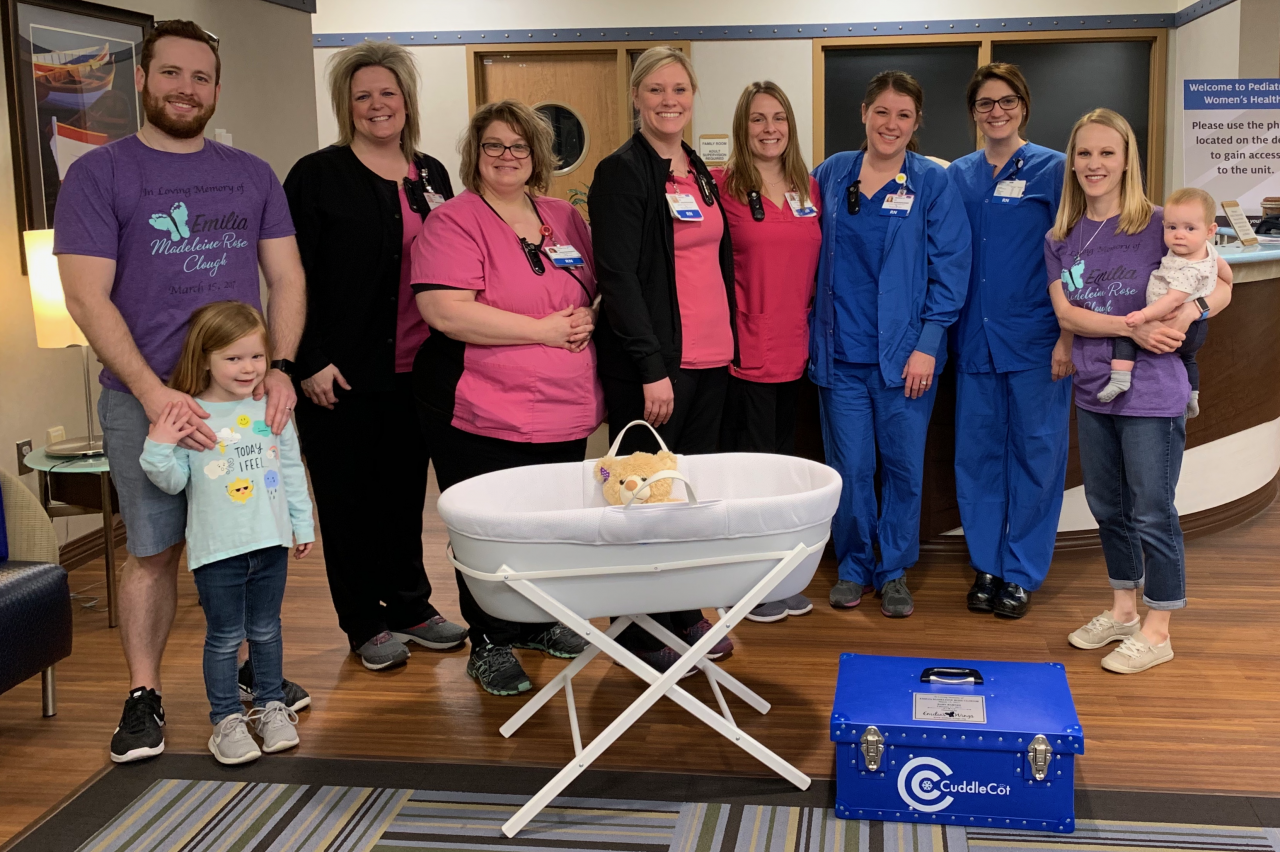 CuddleCot - Bryan Health Placement - Emilia's Wings - Lincoln Pregnancy and Infant Loss - Nebraska Pregnancy and Infant Loss